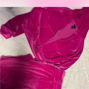 Victoria's Secret Fuchsia Velour Jacket